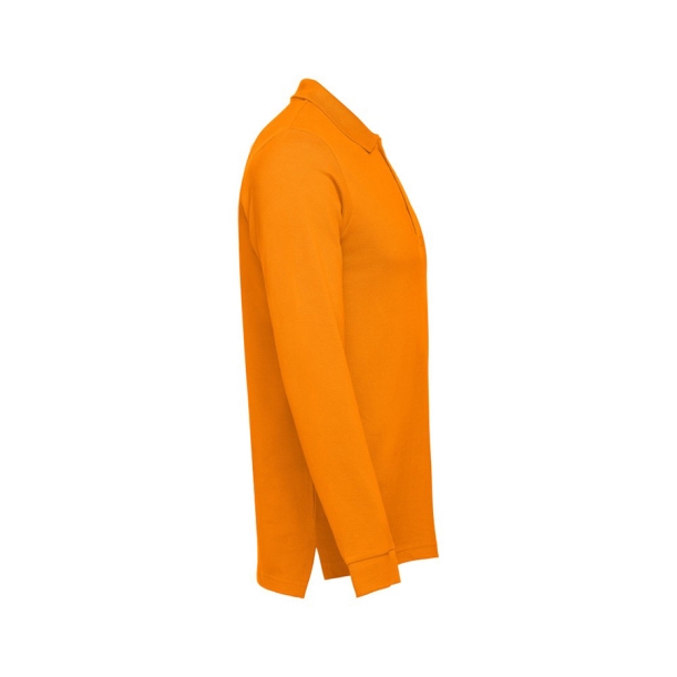 Рубашка-поло мужская BERN, д/р, оранжевый, 3XL, 100% хлопок, плотность 210 г/м2 (Изображение 2)