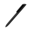 Ручка шариковая FLOW PURE,черный корпус/прозрачный клип, покрытие soft touch, пластик (Изображение 1)