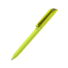 Ручка шариковая FLOW PURE, зеленое яблоко корпус/прозрачный клип, покрытие soft touch, пластик (Изображение 1)