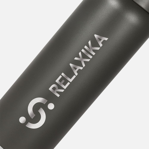 Термос Relaxika 1000 со стикерпаком, хаки (Изображение 7)