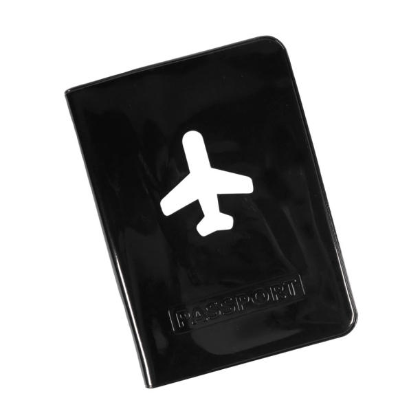 Обложка для паспорта "Flight" 10 x 13,8 см, ПВХ, черный (Изображение 1)