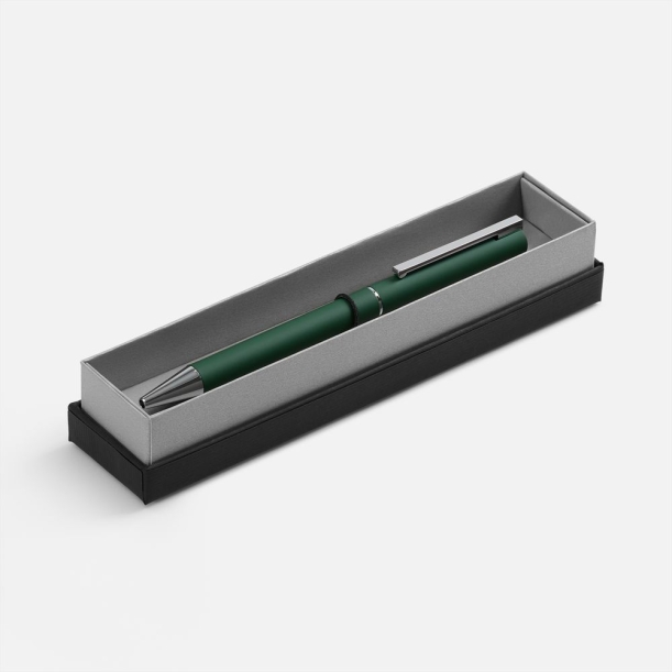 Ручка шариковая Blade Soft Touch в футляре, зеленая (Изображение 1)