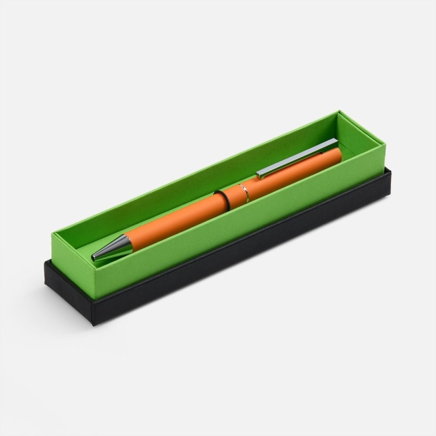 Ручка шариковая Blade Soft Touch в футляре, оранжевая (Изображение 1)