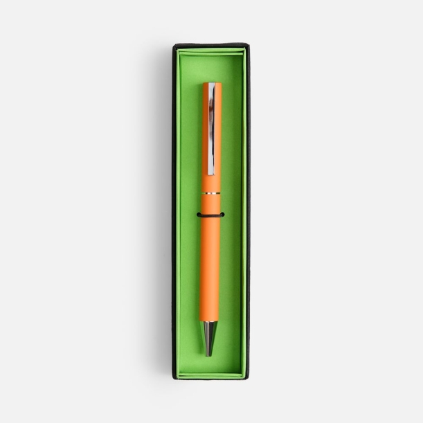 Ручка шариковая Blade Soft Touch в футляре, оранжевая (Изображение 2)