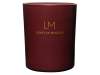 Ароматическая свеча в бордовом стакане Sunset, коллекция Exclusive, 250 мл (красный) С лого (Изображение 2)