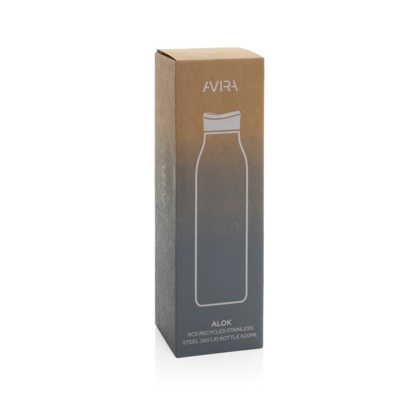 Термобутылка Avira Alok из переработанной стали RCS, 600 мл (Изображение 4)