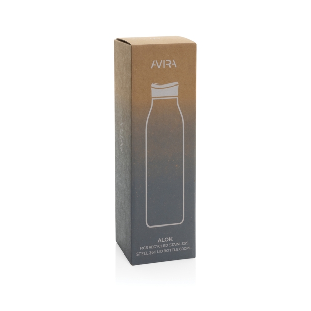 Термобутылка Avira Alok из переработанной стали RCS, 600 мл (Изображение 4)
