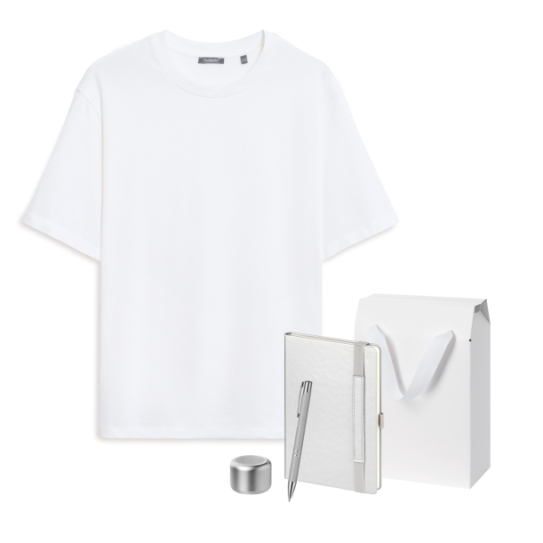 Набор с одеждой RUST (футболка, колонка, ежедневник, ручка), серебряный, XL/2XL (Изображение 1)