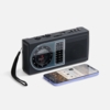 Bluetooth-колонка с радио Comradio, черная (Изображение 2)