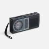 Bluetooth-колонка с радио Comradio, черная (Изображение 1)