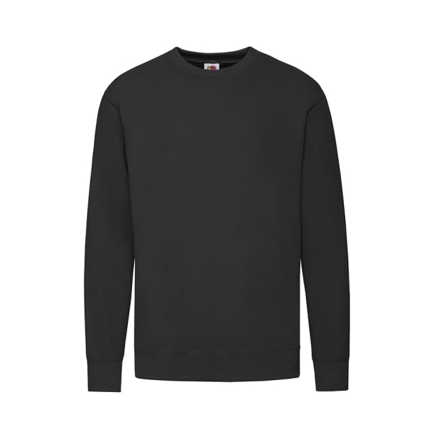 Толстовка мужская без начеса "Lightweight Set-in Sweat", черный, L, 80% х/б 20% полиэстер, 240 г/м2 (Изображение 1)
