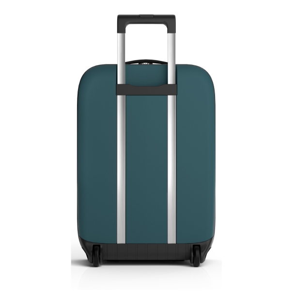 Чемодан складной Rollink Vega II 55x40x20 см, 2 колеса, сине-зеленый (Изображение 8)