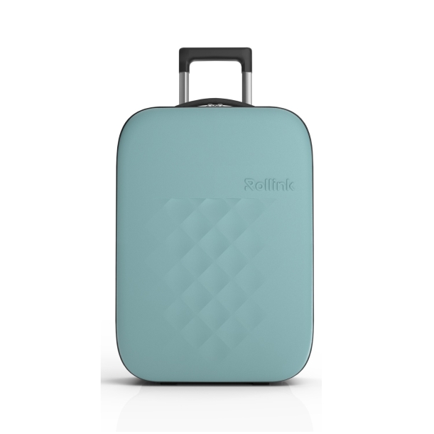 Чемодан складной Rollink Vega II 55x40x20 см, 2 колеса, бирюзовый (Изображение 5)