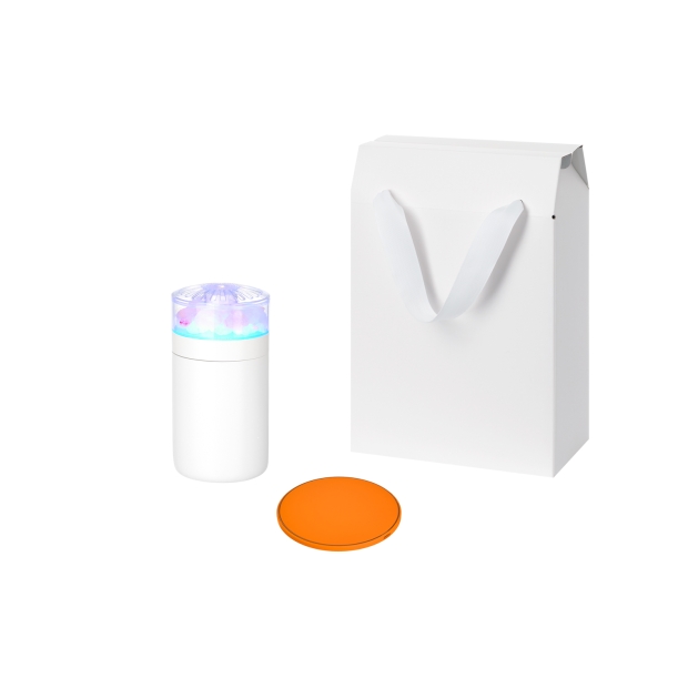 Подарочный набор Crystal, Auris, оражевый (увлажнитель воздуха, зарядное устройство) (Изображение 1)