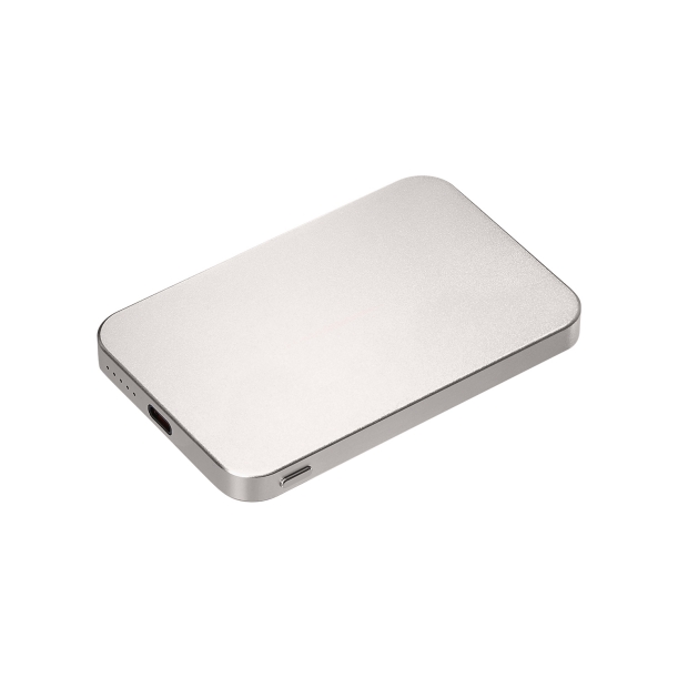 Внешний аккумулятор Artex PD 5000mAh с функцией беспроводной зарядки 15W, титановый (Изображение 2)