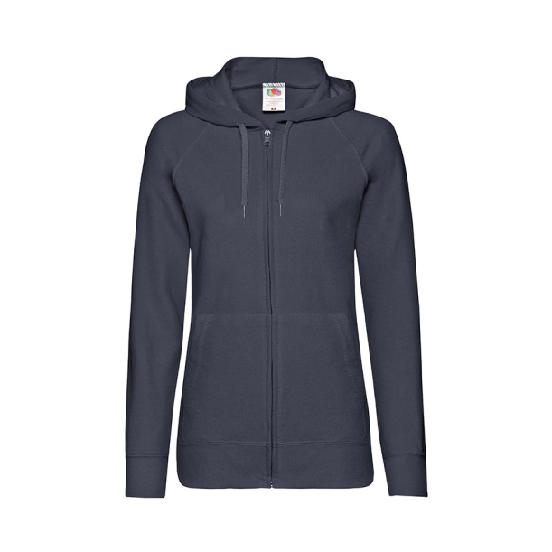 Толстовка без начеса "Ladies Lightweight Hooded Sweat", темно-синий, S, 80% х/б 20% полиэстер, 240 г (Изображение 1)