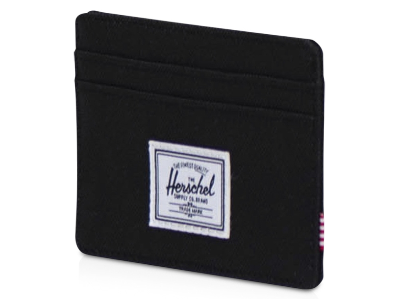 Herschel Charlie держатель для карт с RFID-защитой из переработанного материала (черный)  (Изображение 1)
