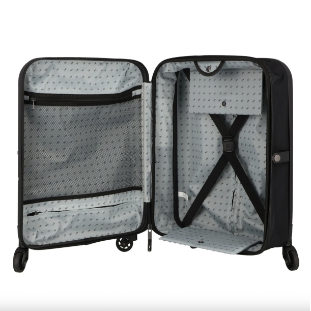Чемодан складной Rollink FLEX LIGHT 55x40x20 см, 4 колеса, черный (Изображение 5)