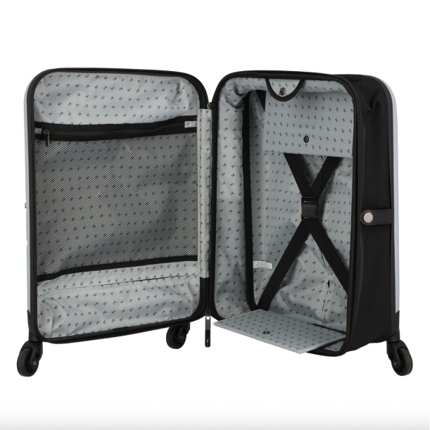 Чемодан складной Rollink FLEX LIGHT 55x40x20 см, 4 колеса, светло-серый (Изображение 5)
