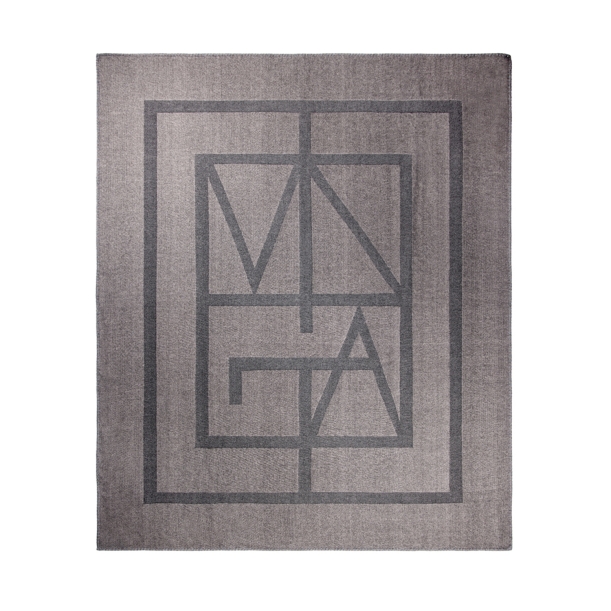 Плед VINGA Monogram из переработанного полиэстера GRS, 170x130 см (Изображение 1)