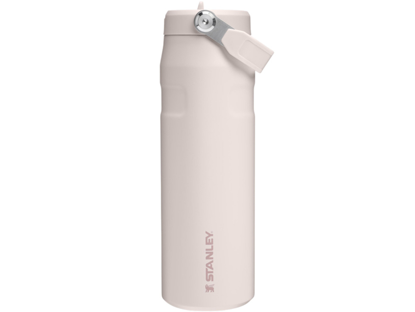 Бутылка для воды объемом 700 мл с откидной трубочкой Stanley IceFlow™ 2.0 - Light pink (Изображение 2)