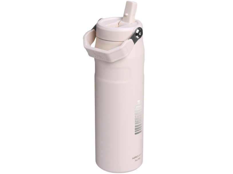 Бутылка для воды объемом 700 мл с откидной трубочкой Stanley IceFlow™ 2.0 - Light pink (Изображение 4)