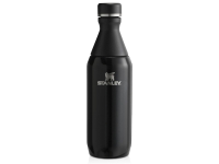 Бутылка для воды Stanley All Day Slim объемом 350 мл - черный глянцевый (черный) 