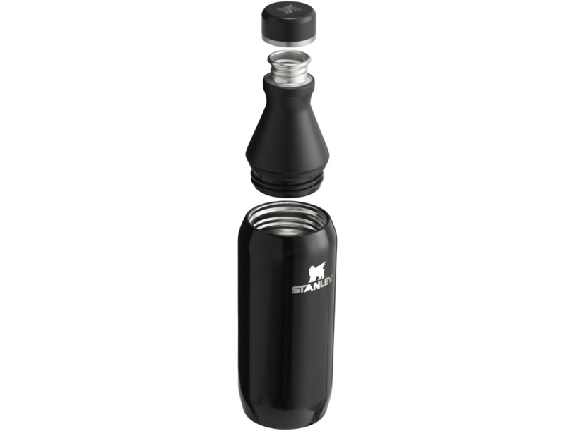 Бутылка для воды Stanley All Day Slim объемом 350 мл - черный глянцевый (черный)  (Изображение 2)