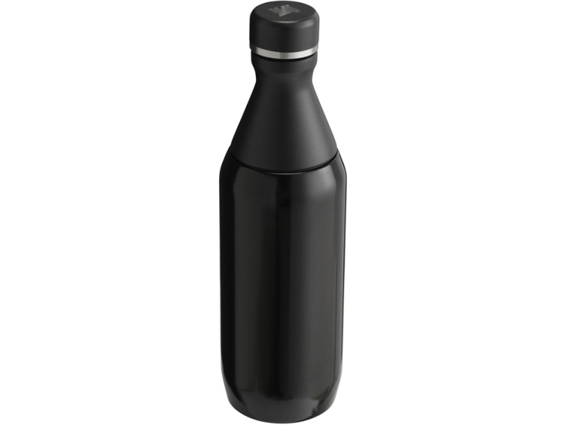 Бутылка для воды Stanley All Day Slim объемом 350 мл - черный глянцевый (черный)  (Изображение 3)