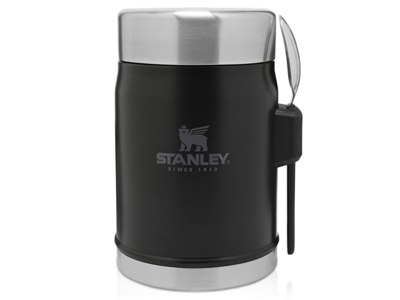 Банка для еды с ложкой-вилкой Stanley Legendary, 400 мл (черный)  (Изображение 1)
