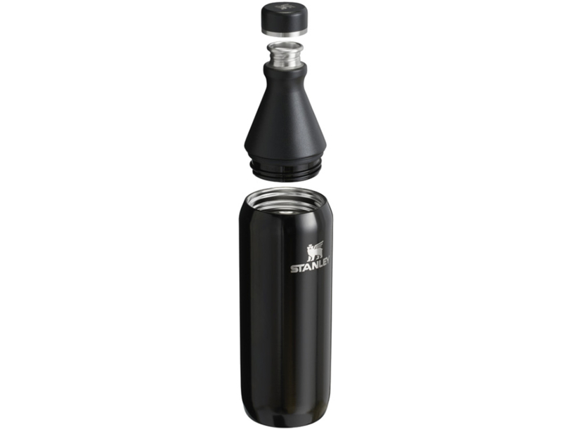 Бутылка для воды Stanley All Day Slim объемом 600 мл - черный глянцевый (Изображение 2)