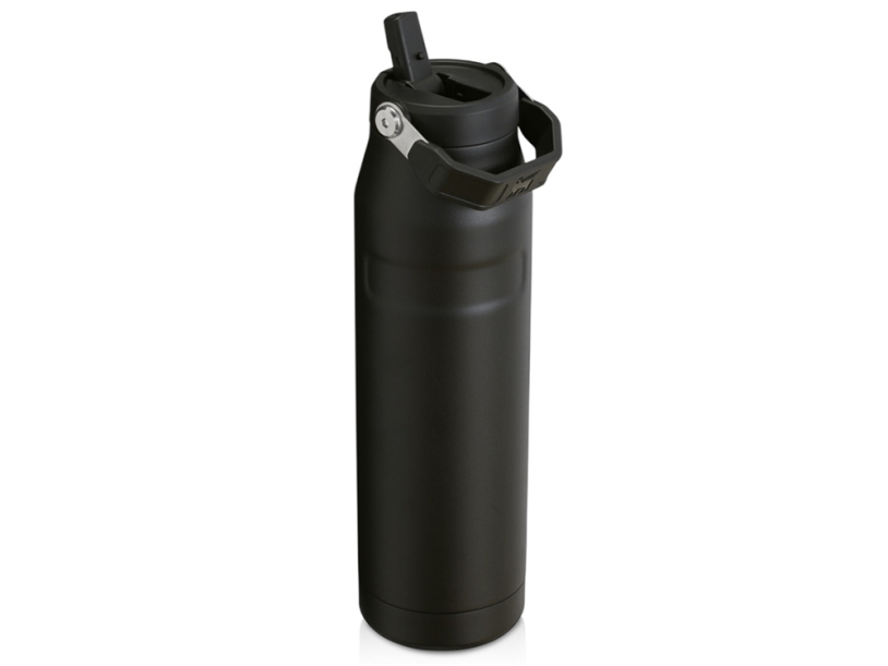 Бутылка для воды с откидной трубочкой Stanley IceFlow™ 2.0, 1,06 л (черный)  (Изображение 1)