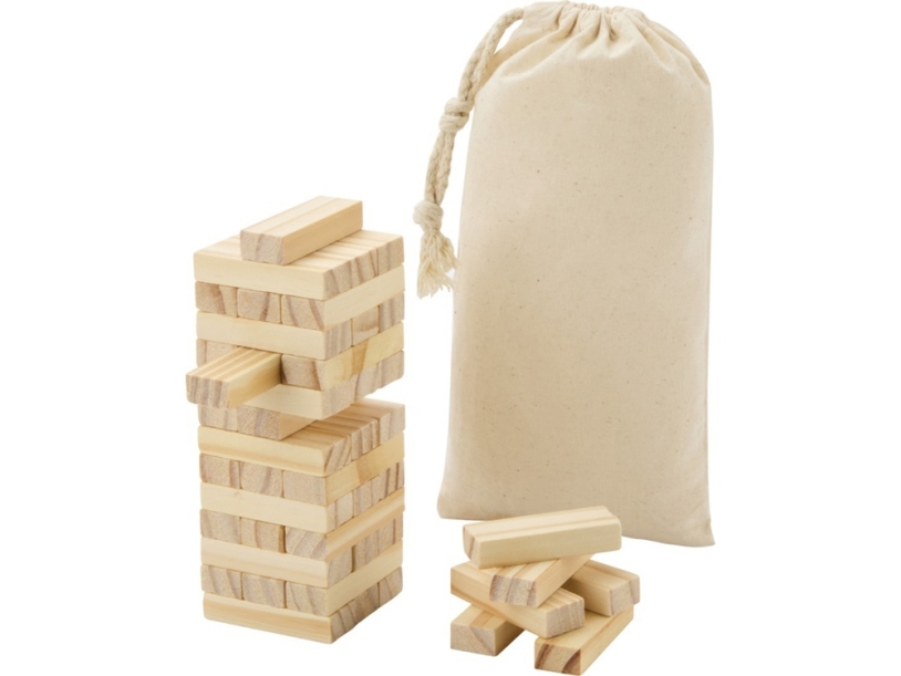 Jumble деревянная игра Падающая башня, натуральный (Изображение 1)