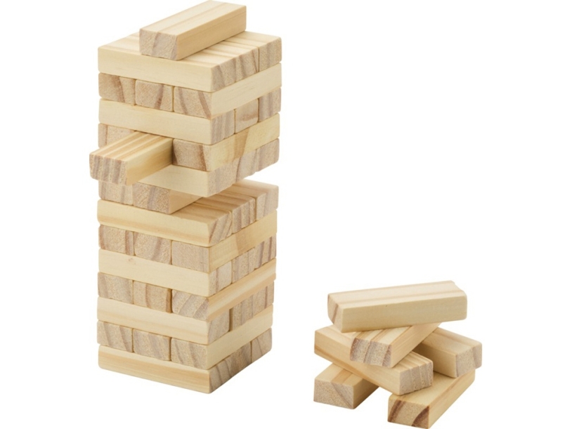 Jumble деревянная игра Падающая башня, натуральный (Изображение 2)
