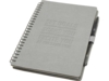 Блокнот А5 Slate с шариковой ручкой (серый)  (Изображение 7)