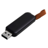 USB flash-карта STRAP (16Гб), черный, 5,6х2,3х0,8см, пластик (Изображение 1)