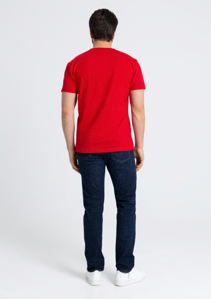 Футболка мужская STAN хлопок 180, 08 (Красный) 56/XXXL (Изображение 5)
