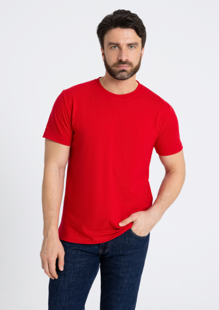 Футболка мужская STAN хлопок 180, 08 (Красный) 56/XXXL (Изображение 7)