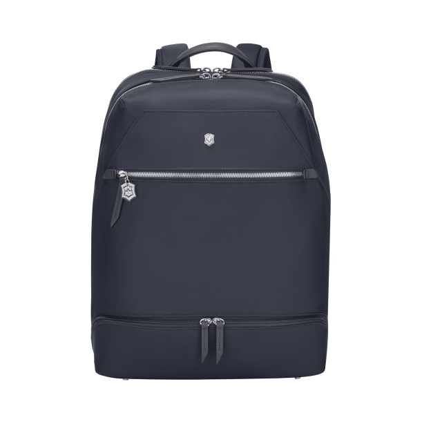 Рюкзак VICTORINOX Victoria Signature Deluxe Backpack, синий, нейлон/кожа, 32x18x39 см (Изображение 1)