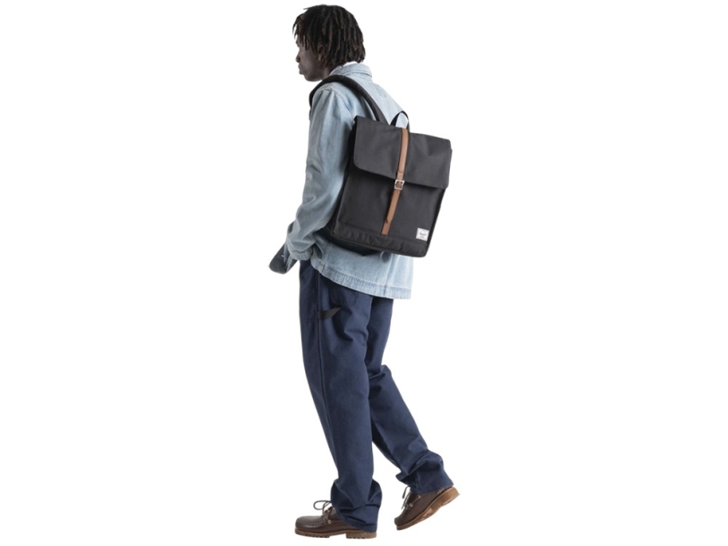 Herschel City рюкзак из переработанного материала объемом 16 л - Серый яркий (Изображение 4)