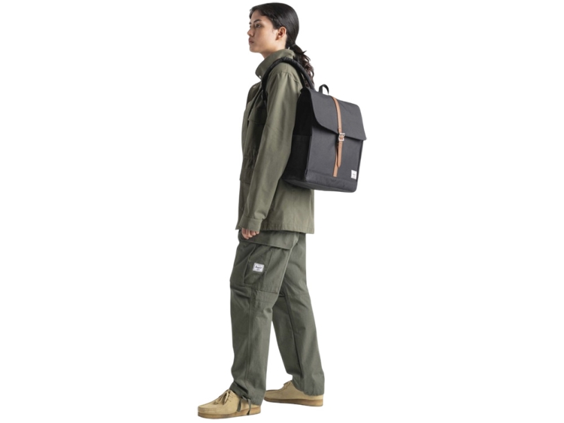 Herschel City рюкзак из переработанного материала объемом 16 л - Серый яркий (Изображение 5)