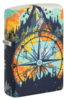 Зажигалка ZIPPO Compass с покрытием Glow In The Dark Green, латунь/сталь, разноцветная, 38x13x57 мм (Изображение 1)