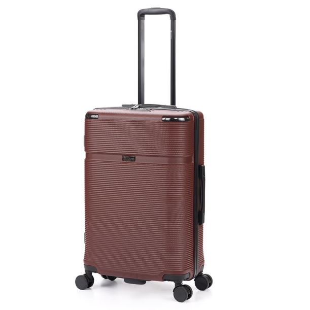 Чемодан TORBER Onego, бордовый, ABS-пластик, 79,5 х 51 х 29 см, 103 л (Изображение 1)