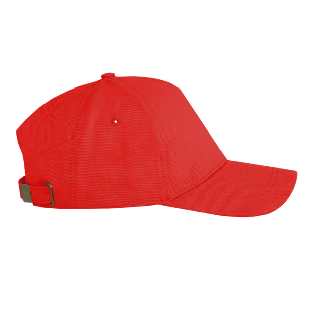 Бейсболка STAN 5 клиньев хлопок 260, 12 (Красный) (Изображение 1)
