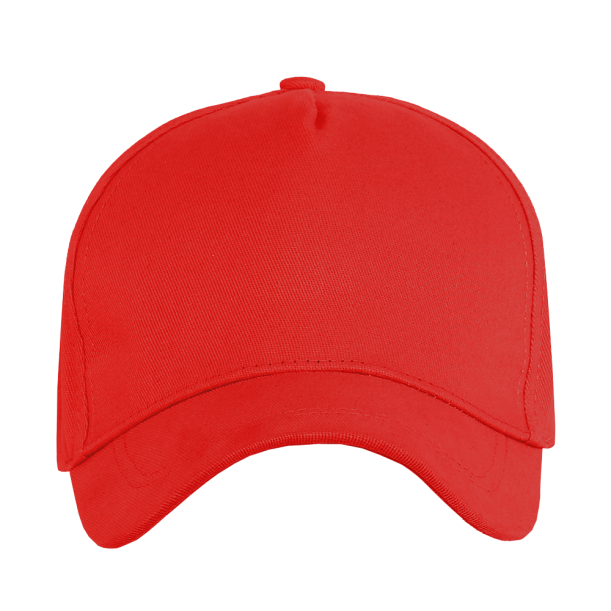 Бейсболка STAN 5 клиньев хлопок 260, 12 (Красный) (Изображение 2)