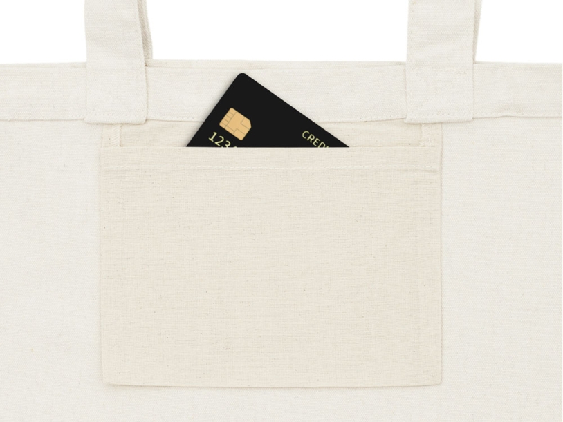 Сумка для шоппинга Cotton из переработанного хлопка, 280 г/м2 (натуральный)  (Изображение 5)