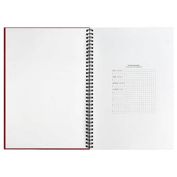 Ежедневник Notera Maxi, недатированный, красный (Изображение 4)