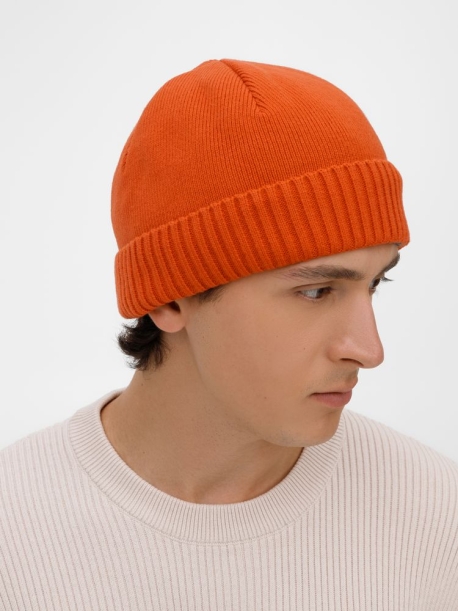 Шапка ComFleece, темно-оранжевая (кирпичная) (Изображение 4)