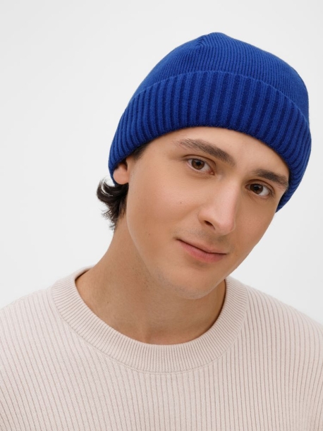 Шапка ComFleece, темно-синяя (кобальт) (Изображение 4)