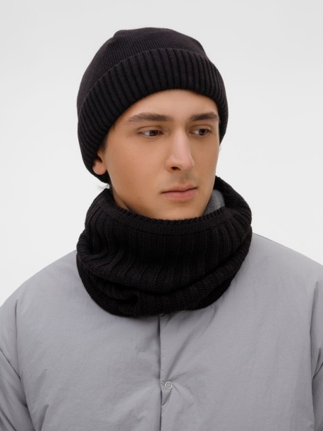Шапка ComFleece, черная (Изображение 7)